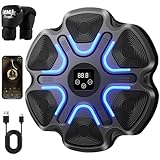 YORWHIN Music Boxing Machine für Kinder Erwachsene, Intelligente Bluetooth Boxautomat mit Boxhandschuhen, Wandmontierte Elektronische Boxmaschine mit 9 Geschwindigkeitsmodi für Zuhause Fitnessstudio