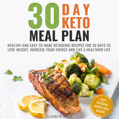 Diseño de la portada del título 30 Day Keto Meal Plan