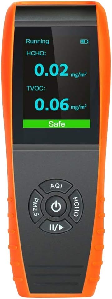 Therm M2000C Air Quality Monitor for PM2.5 PM10 Particles CO2 Temperature Humidity settable Audio Alarm Recording Curve Easy Calibration Colorful Display