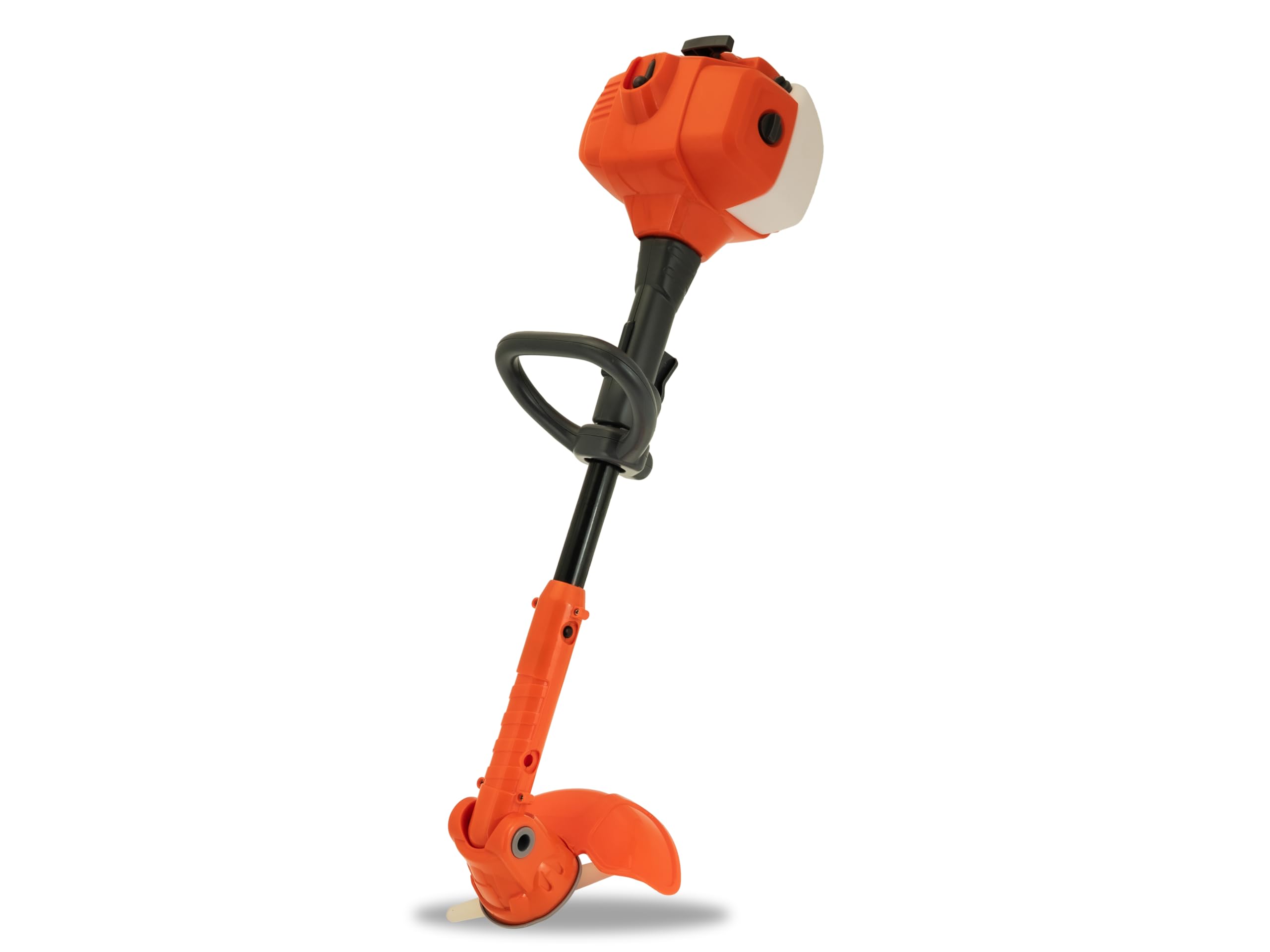 Teorema Giocattoli - TEO'S Teorema-débroussailleuse Jouet pour Enfants à Batterie avec lumières et Sons, Bras télescopique, Longueur 57 cm, Couleur Orange, Blanc, Gris, 80416
