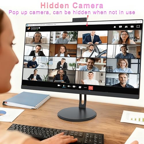 Image of 23.8inch IPS All-in-one PC retractable camera, for work and education | Core i5 processor, 16GB DDR3, 512GB SSD, Wi-Fi and Bluetooth support, keyboard and mouse included