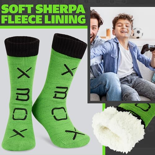 Xbox Stoppersocken Kinder Kuschelsocken, One Size Grip ABS Jungen Socken, Lizenziert, Gamer Geschenke für Jungs & Teens