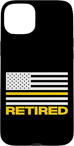 Miniatura 9 de iPhone 16 911 Police Dispatcher Gift Retired Thin Gold Line Flag Life Case