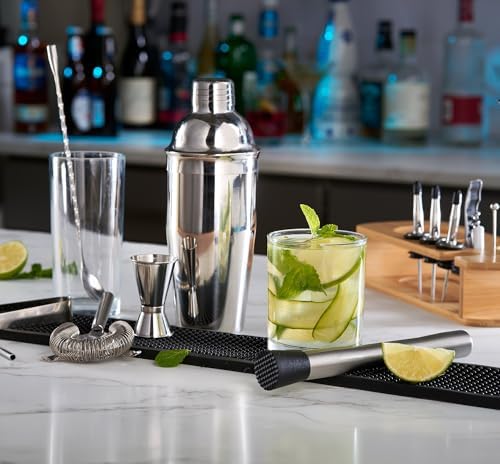 Cocktail Shaker Set - 17 Piece Stainless Steel Mixology Bartender Kit, Drink Martini Shaker, Home Bar Accessories, Cocktail Kit, Stainless Steel Bar Set, Shakers Bartending - Thumbnail 4