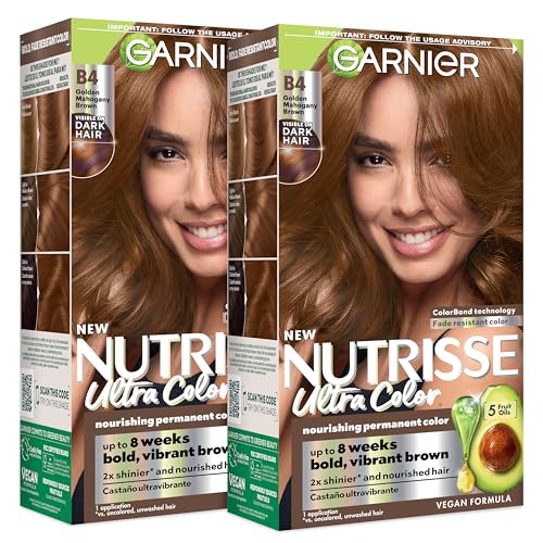 Garnier Nutrisse Ultra Color Hair Color, Permanent Hair Dye for Up to 8 Weeks of Bold, Vibrant,...