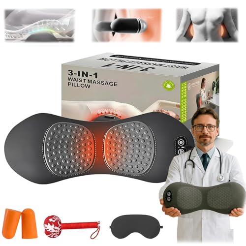 2026 Nouveau 3 En 1, Masseur Lombaire Et Sciatique, 3 En 1 Thérapie Du Dos, Massages Vibrants À Courbure Dorée À 135°, Allongée Et Élargie, Pour La...