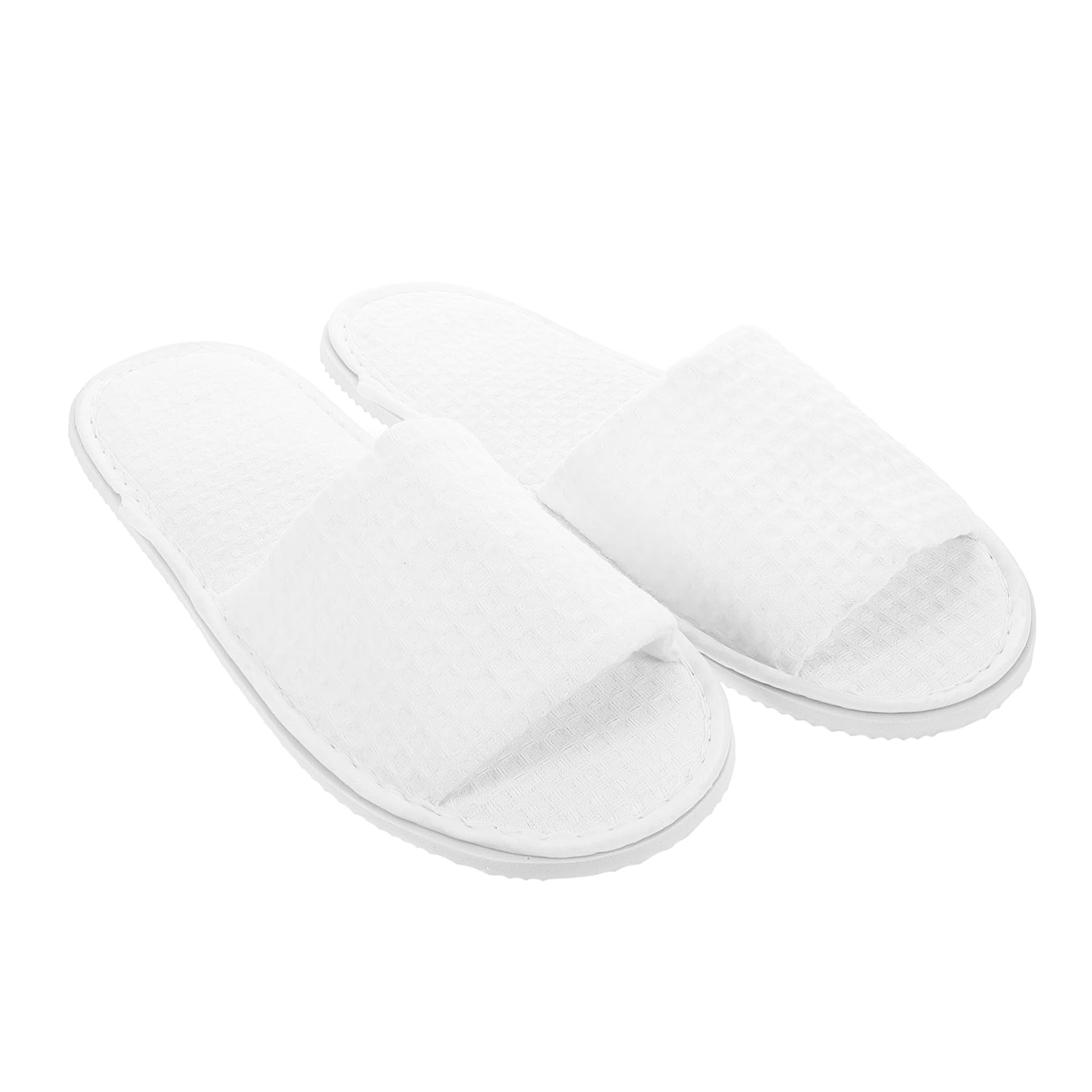 Ipetboom Reusable Open Toe Slippers for Guests Comfortable Cloth Spa Slippers Elegant Indoor Footwear for Hotels and Home Machine Washable Design