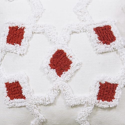 Image of ODE & CLEO Quilting Embroidery at Front Panel Cushion Covers with Zip Closure 18 inch x 18 inch (Pack of 3)