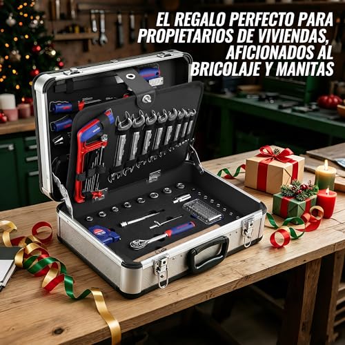 Miniatura 9 de Workpro 119 Pc Maletín De Herramientas Completas Caja Herramienta Metálica, Herramientas Universales, Kit Versátil Herramientas Portátil Para Reparaciones Diarias, Perfecto Hogar Y Oficina
