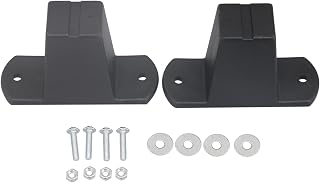 2 Patas de Equipaje de plástico para Maletas de Equipaje Almohadillas Base para Patas de Equipaje Pies de Perno para Equipaje Color Negro