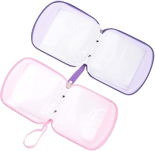 USHOBE 2Pcs 40 CD Saco De Armazenamento Organizador Sacos Organizador De Viagens Sacos De Armazenamento De CD Suporte De Armazenamento De CD Para Carro Saco De CD Quadrado Saco De