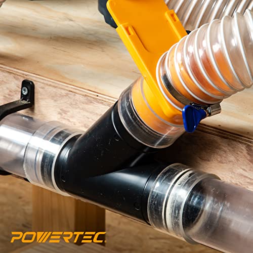 POWERTEC 2-1/2 Inch Y Fitting for 2 1/2 Inch Dust Collection Hose - Image 4