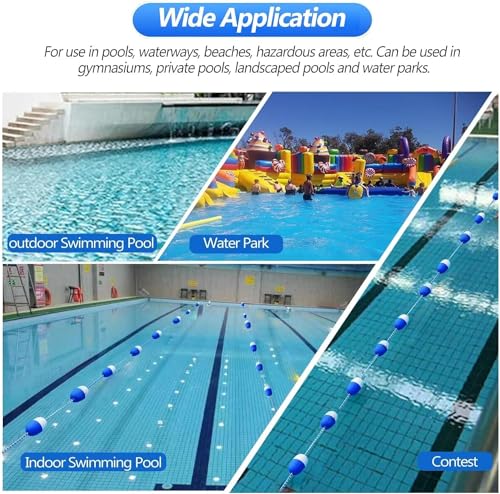Corde de séparation flottante pour piscine et délimitation zone
