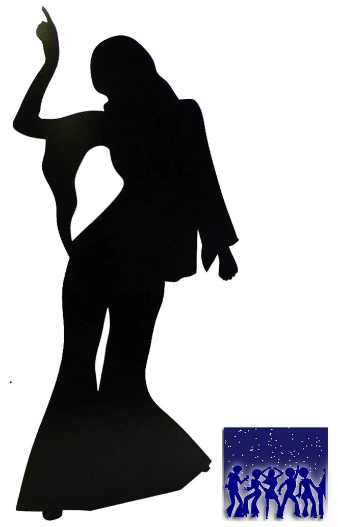 BundleZ-4-FanZ Fan Packs Female Disco Dancer - Silhouette Lifesize Cardboard Cutout/Standee/Standup - Includes 8x10 (20x25cm) Star Photo