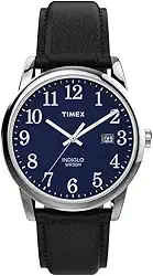 Relógio Easy Reader com pulseira de couro de 38 mm