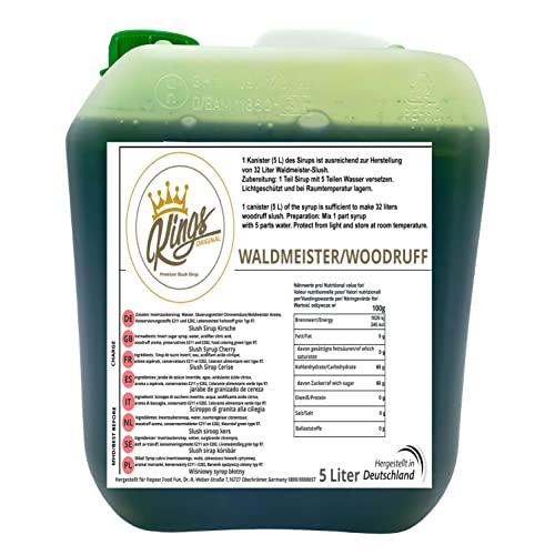 Kings Premium Slush Sirup 5 Liter Geschmack Waldmeister
