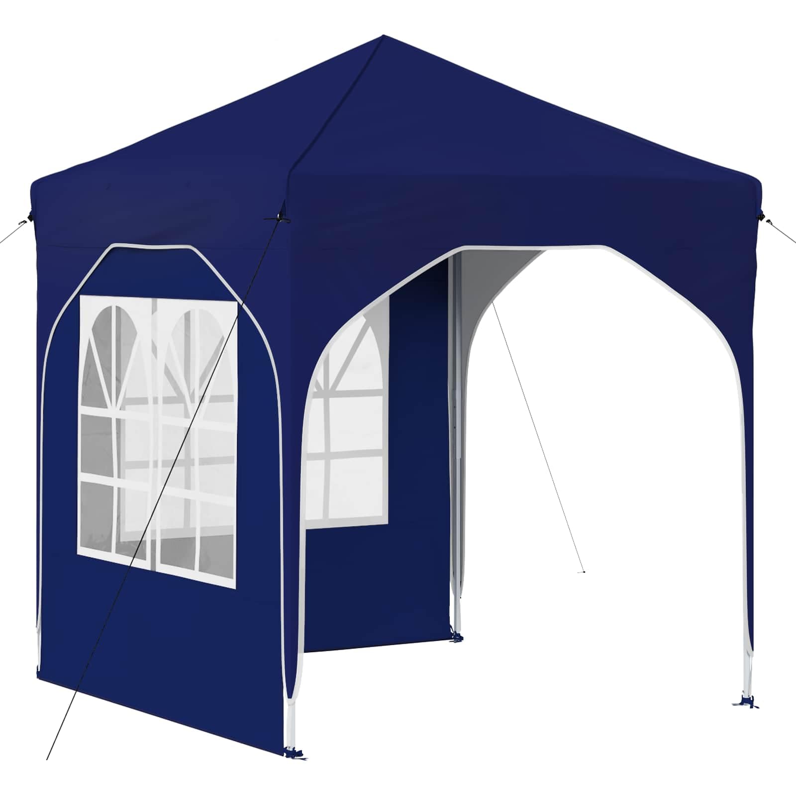 Składany namiot imprezowy 192 x 192 x 245 cm niebieski Oxford 210D