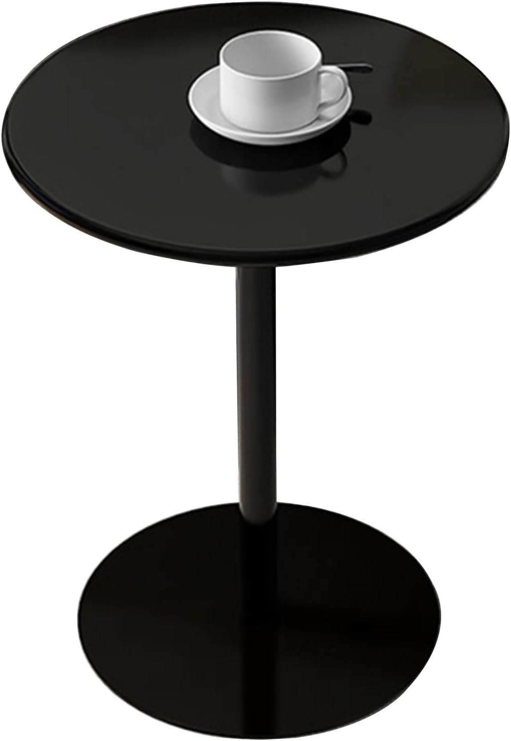 JATIBOSH Round Cocktail Bar Table with Metal Base, Tall Pub Bistro Table, Counter Bar Height Table for Kitchen, Dining Room, Living Room (Size : 70x104cm)