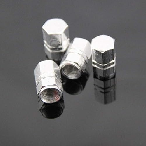 Miniatura 7 de Tapones de válvula de aire de aluminio, 4 unidades, para camión, coche, bicicleta, color rojo