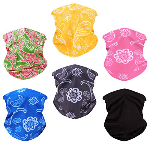 Image of 6PCS Outdoor Magic Headband Elastic Seamless Bandana Scarf UV Resistence Sport Headwear