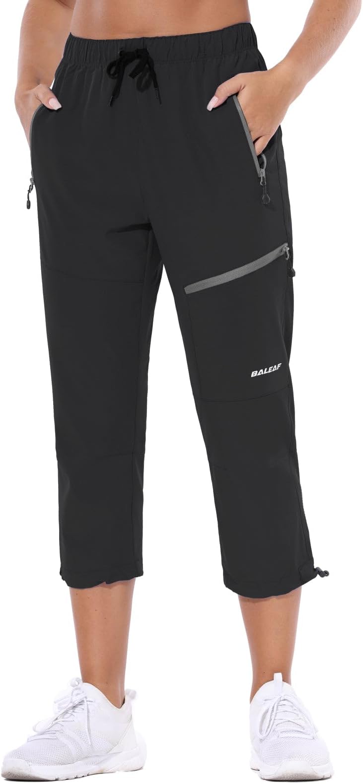 baleafWomen's Hiking Pants Quick Dry Lightweight Water Resistant Elastic Waist Cargo Pants for All Seasons