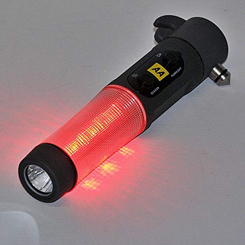 AA 3-in-1 Emergency Flashing Beacon Torch Glass Hammer Seatbelt Cutter Rescue Tool for Cars and Other Vehicles AA1306… - Image 4