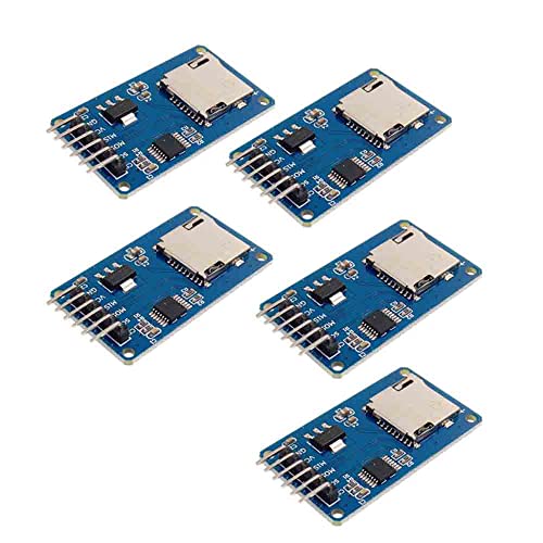 5PCS Micro SD Storage Board Memory Shield Expansion Module 6 Pin SPI Interface Mini TF Card Adapter Reader