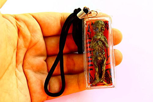 Very Rare 1 Heads Luk Krok Haunted Doll Kumanthong Ghost Boy Thai Amulet Pendant With Amulet #TOP1