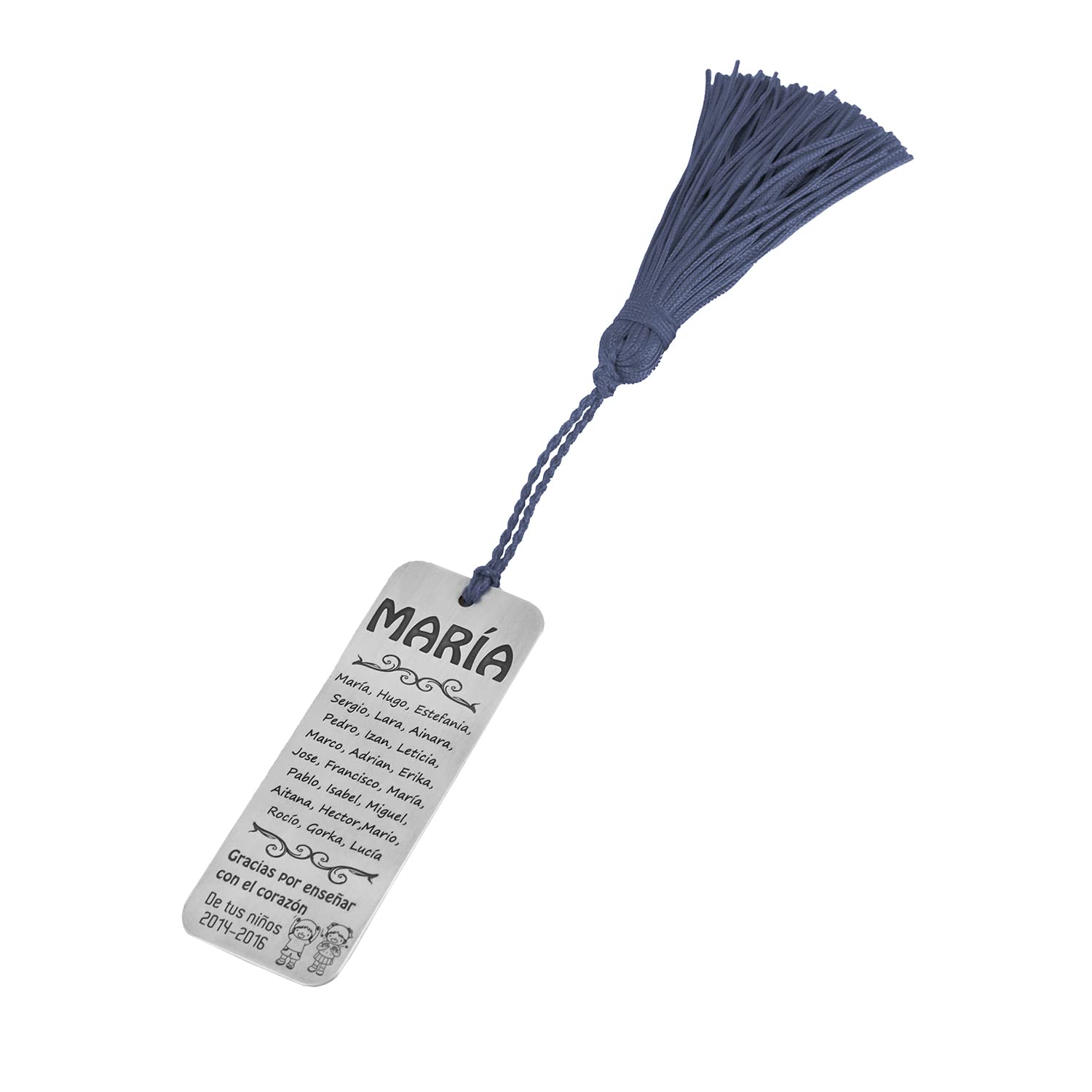 S&S Segnalibro per insegnante. e Argento, colore: blu, cod. 1501/7699_62