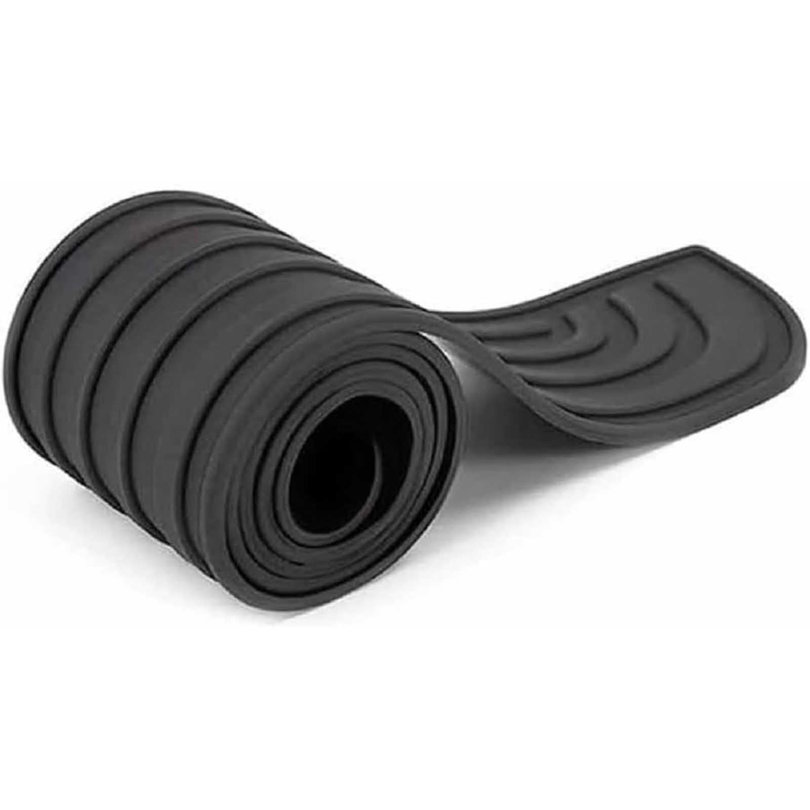 Car Rear Bumper Protector for Range Rover Velar 2017-2020, Anti-Scratch Heavy Duty Rubber Guard Trim for Trunk Lip Non-Slip Automotive Exterior,104cm*9cm-Black