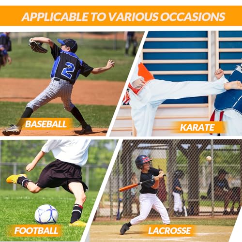 MEETYOO Youth Boys Athletic Compression Sliding Shorts with Soft Cup Pocket for Baseball Football Lacrosse Hockey — view 6