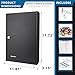 Barska 64 Position Key Lock Box – Steel Key Cabinet with Numbered Hooks, Key Log Sheet, Colored Tags, Index Chart, Labeled Shelves