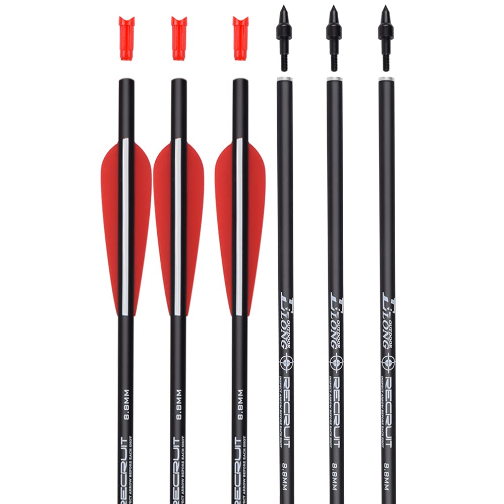 12 Frecce Per Balestra In Carbonio - 20" Con Punte 100 Grani, Per Caccia E Tiro - Foto 7