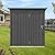 HOOPOOCOLOR 5X4ft Metal Storage Shed, Outdoor Garden Shed with Floor, Waterproof Vertical Tool Shed Cabinet Lockable Sheds Outdoor Storage Clearance for Patio (Grey)
