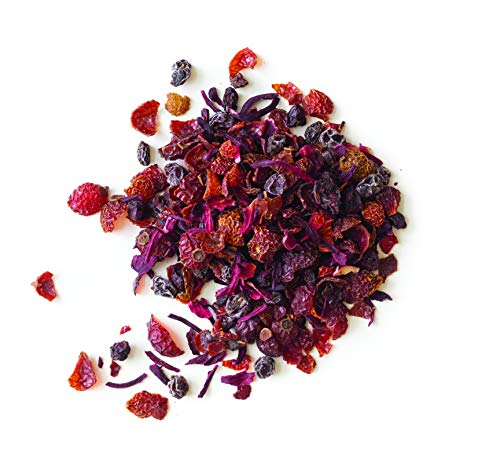 Rishi Tea Hibiscus Berry Loose Leaf Herbal Tea | Immune & Heart Support, Usda Certified Organic, Fair Trade Botanical Blend, Caffeine-Free, Antioxidants | 1 Lb Bag, Makes 90 Cups #TOP1
