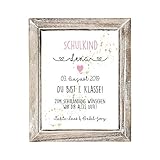 Geschenk zur Einschulung, personalisiertes Poster mit Namen - Für Mädchen und Jungen zum Schulbeginn