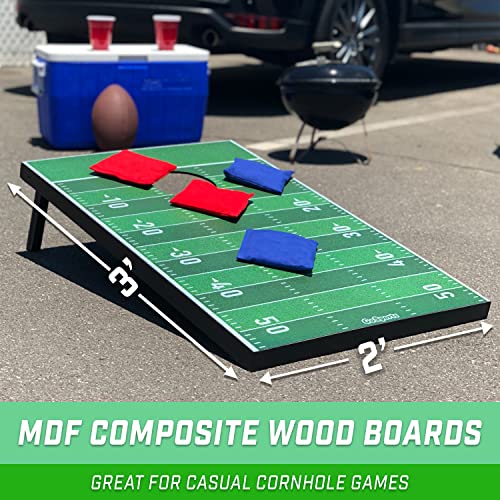 Image of GoSports Classic Cornhole Set - Includes 8 Bean Bags, Travel Case and Game Rules (Choose Between Classic, American Flag, and Football Designs)