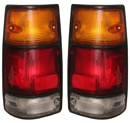 EAGLE EYES PAIR SET RIGHT & LEFT REAR/BACK TAIL LIGHTS TAILLIGHTS TAIL LAMPS BLK