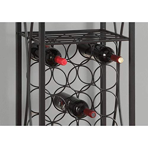 Soporte para botellas y copas de vino Offex metálico 40.5 in miniatura 3