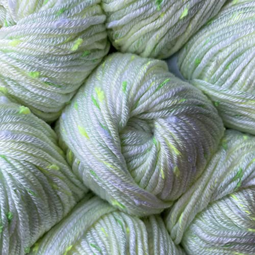 Image of Tweed Twinkles Soft Baby Yarn for Crocheting, 8-Pack (696Yds / 400G), Free Patterns - Acrylic Baby Blanket Knitting Yarn with Flecks - Size 3 DK Light Worsted Weight - Mint Green