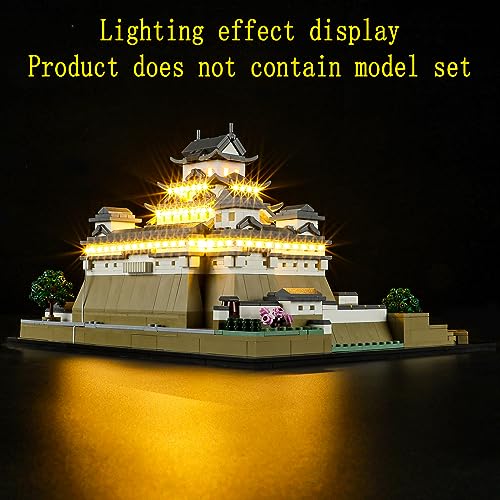 Image of GEAMENT LED Light Kit Compatible with Lego Himeji Castle - Lighting Set for Architecture 21060 (Model Set Not Included)