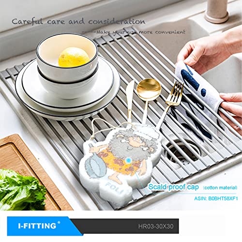 Foli Square Glass Lid 12'', Clear Tempered Glass Vented Square Pan Lid, Replacement Cookware, Frying Pan Cover With Free Standing Knob,1Pack, Comes With A Wood Pulp Cotton Scrubber #TOP1