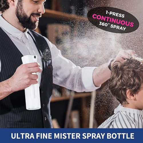 TANSHINE Continuous Hair Plant Mister Spray Bottle Fine Empty Small Mist Spray Bottles Mist Sprayer Water Alcohol Cleaning Spray Mist Bottle for Curly Hair Styling Products,Plants, image 1