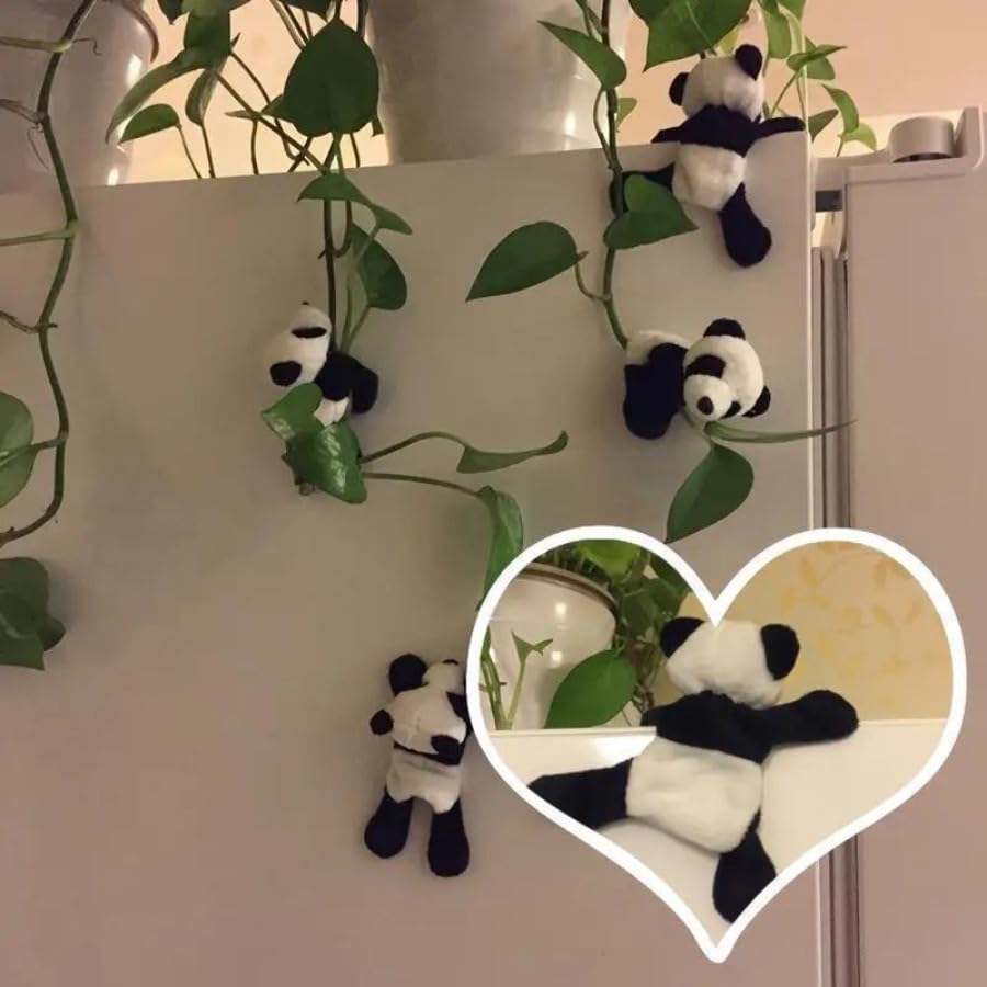 Imán Decorativo de Panda de Peluche Suave 3D miniatura 4