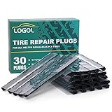 LOGOL Tire Plugs Heavy Duty (4', 30pcs).Tire Sealing Strip for Puncture Repair are Suitable for Tubeless Tires Car, Light Truck, Motorcycle, ATV, UTV. etc.…
