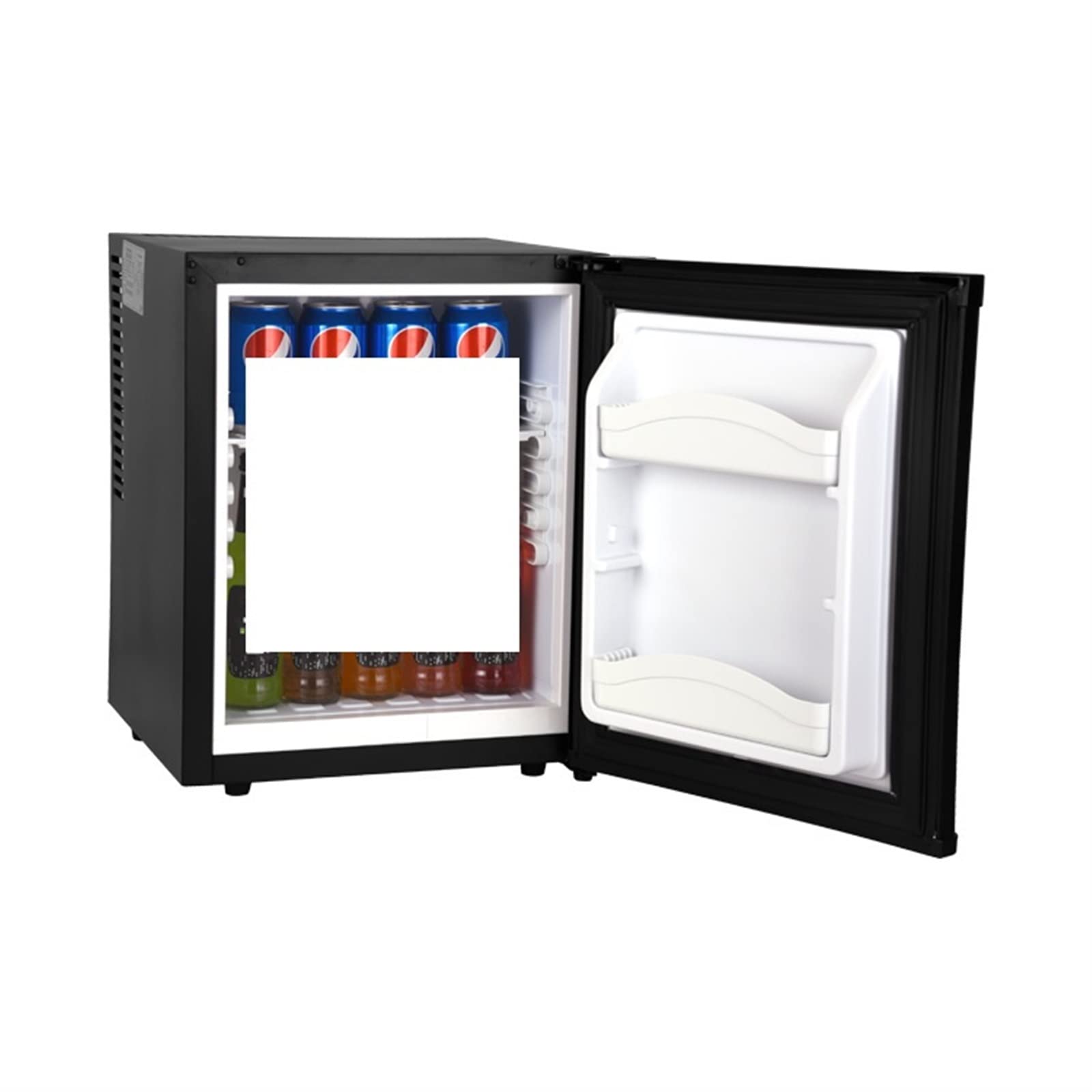 DieffematicBX Nevera Pequeña Refrigerador pequeño para habitaciones de hotel, Semiconductor de 30 litros, silencioso, ahorrador de energía, refrigerador de una sola puerta, refrigerador pequeño electr