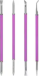 Kit 4 Instrumentos Podologia Manicure Unha inox Arte Sedução