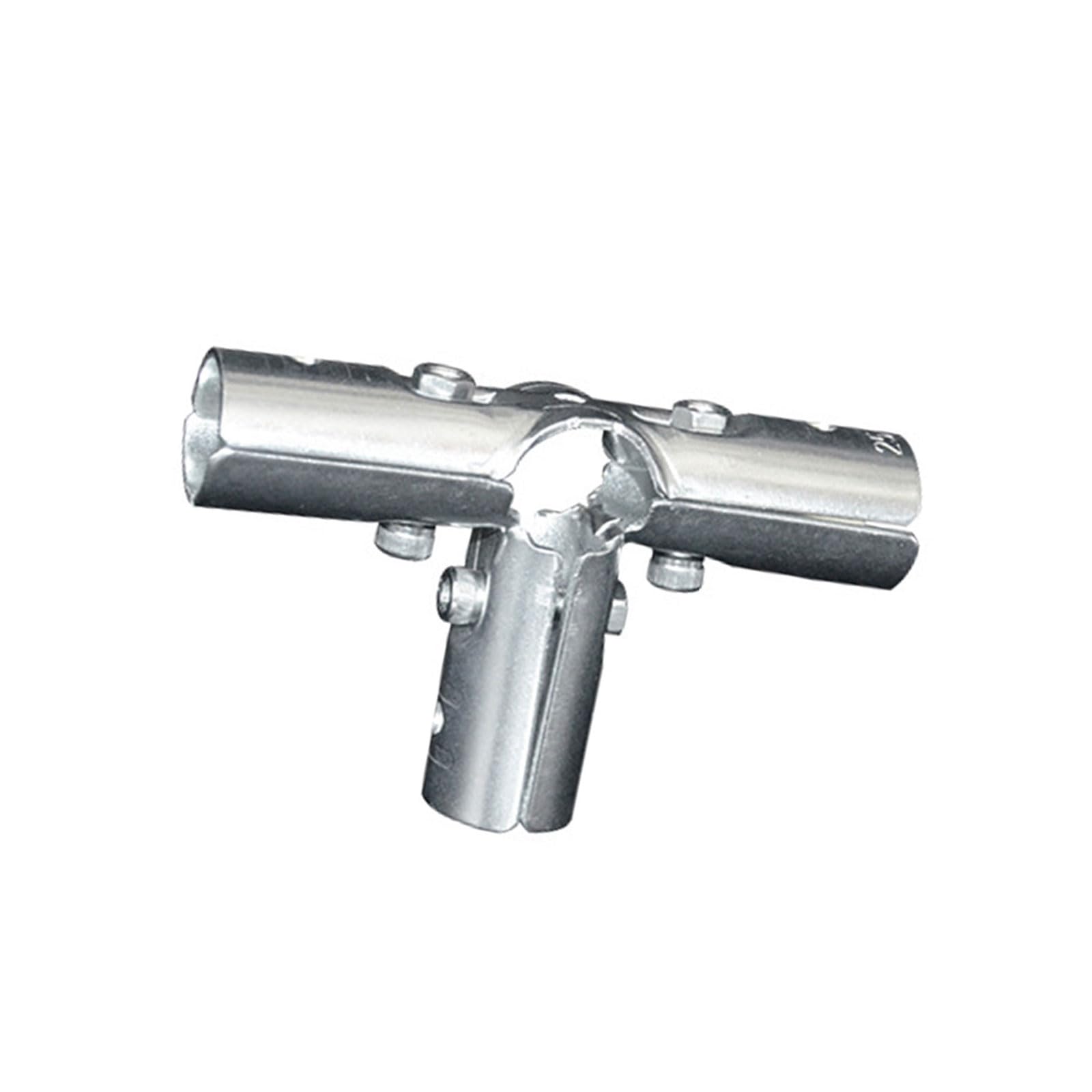 Cengpxgh 20Mm 4Ways 20Mm Round Pipe Joint Fixing Buckle Carbon Steel T Pipe Connectors Tees Clamps For Stable And Long Lasting Round Joint Fixing Buckle