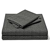 FreshCulture Printed Bed Sheets - Ultra Soft Queen Sheet Set - Brushed Microfiber Black Leopard Sheets - Deep Pockets up to 16' - Easy Care - Hotel Luxury 4 Piece Cheetah Print Sheets Queen, Cuzco