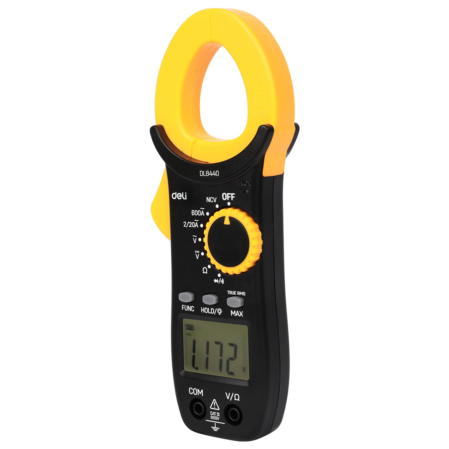 Deli EDL8440 Clamp-On Digital Multimeter with True RMS 2000 Counts